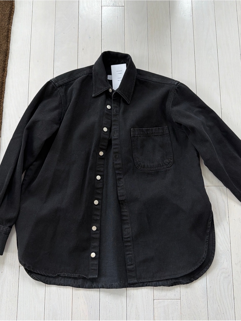 NWT Beaufille Black Deren Denim Shirt